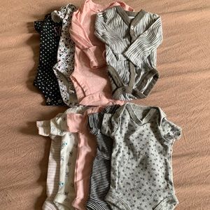 Premie Babygirl onesies 9 of them